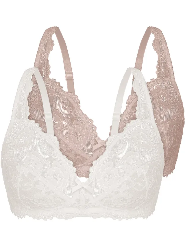 Sassa 2-pack Soft-bh Classic Lace white-nude