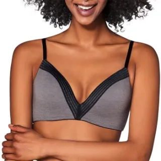 Sloggi WOW Embrace PU beugelloze push-up bh grijs Beige,Grijs,Wit
