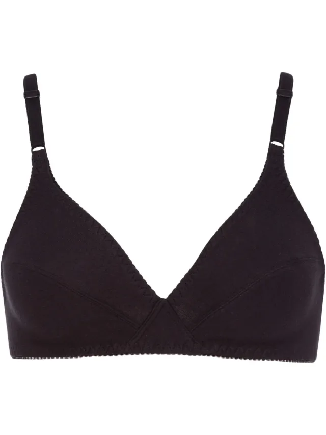 BeeDees Soft-BH Rock'n'Roll N Gemaakt van zuivere katoen, genaaide cups met klassieke contour zwart