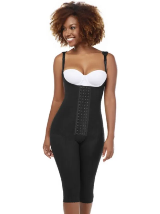 MariaE 9152 stage 2 Faja - BBL Buikwandcorrectie Liposuctie - hoge compressie - Zwart