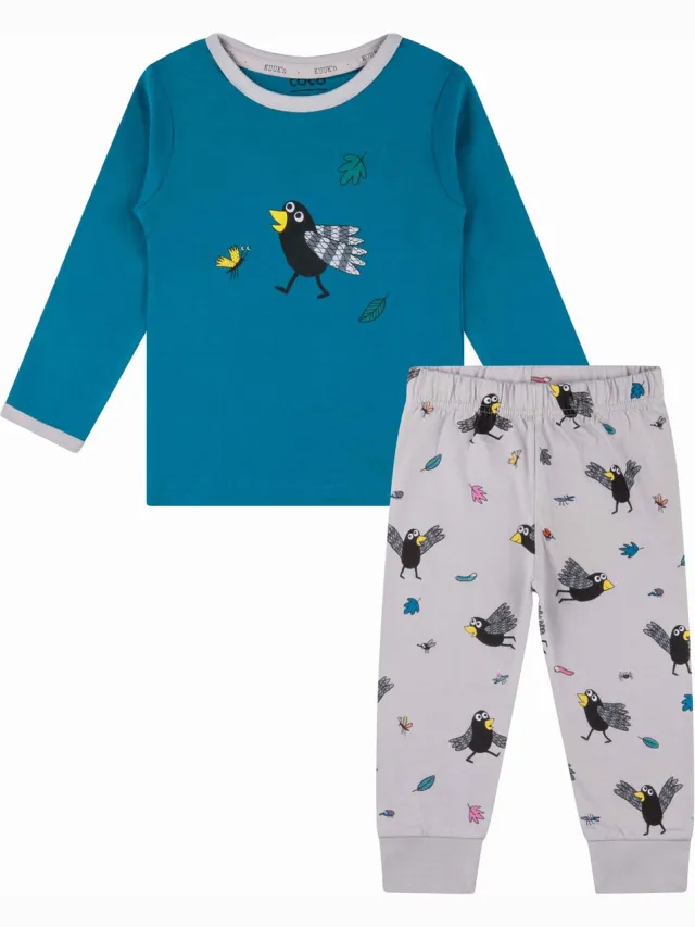 Kuuk'n Coco- pyjama unisex, ocean, 110/116 Ocean bluegreen
