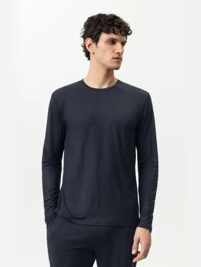 Mey Selection slim fit longsleeve marine