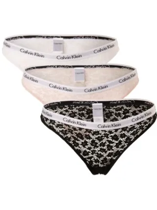 Calvin Klein Carousel Lace Core Brazilian zwart Versch.kleure/Patroon,Zwart,Roze