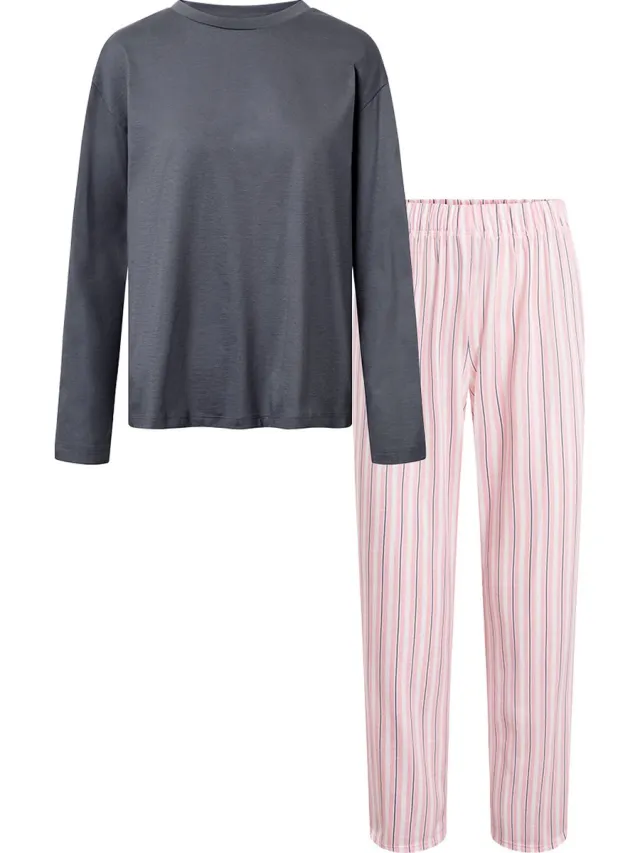 Rösch Dames pyjama Sleep & Relax grey
