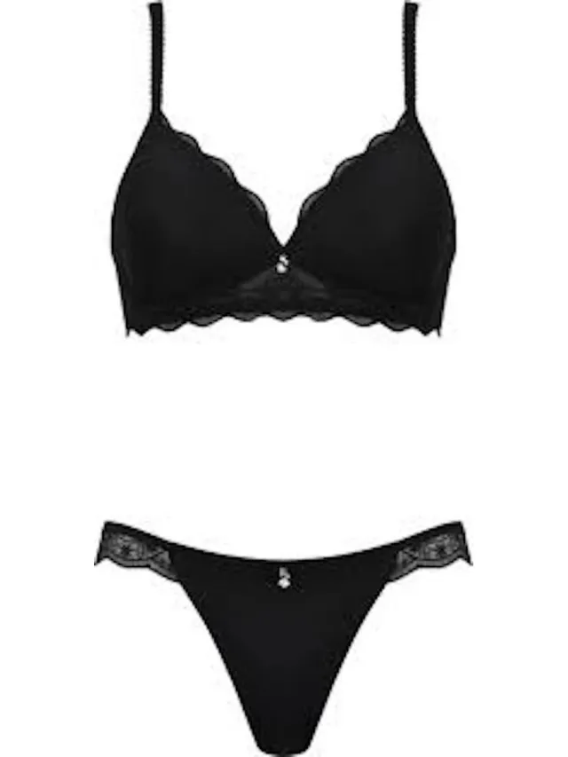 Naturana Soft bh met kant - 5194 - Zwart