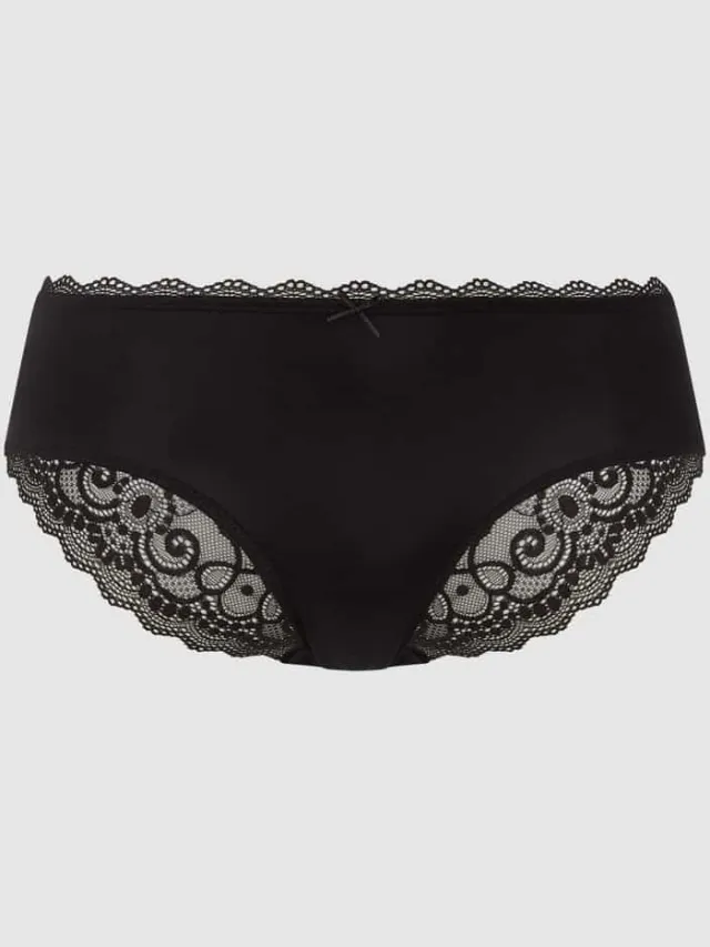 Mey Heupslip met kanten inzet zwart, foto 2