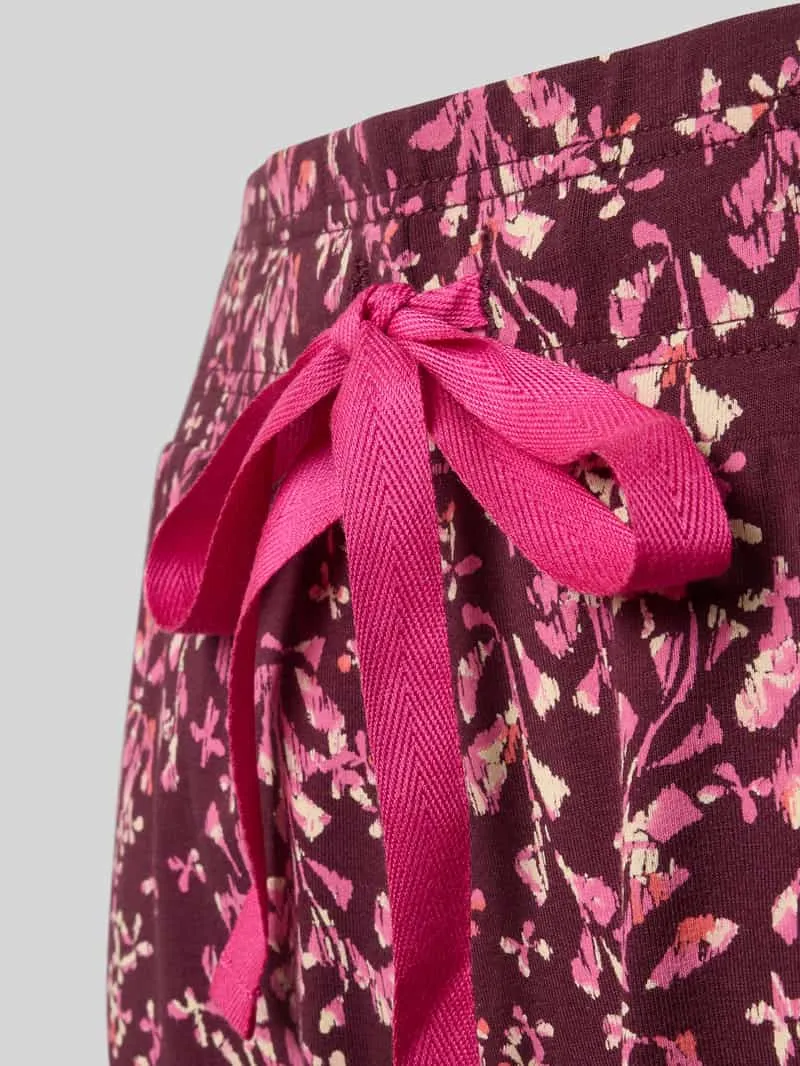SKINY Regular fit pyjamabroek in all-over look bordeaux, foto 2