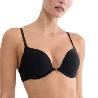 Triumph Pure Micro push-up bh met voorsluiting zwart Beige,Zwart