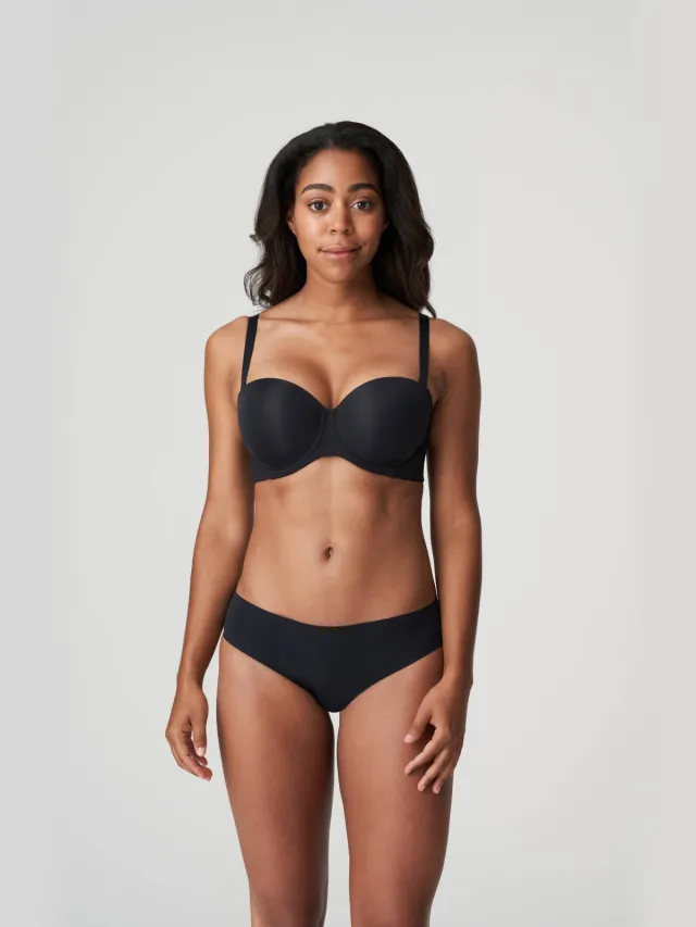 PrimaDonna Twist Figuras voorgevormde strapless T-shirt-bh zwart