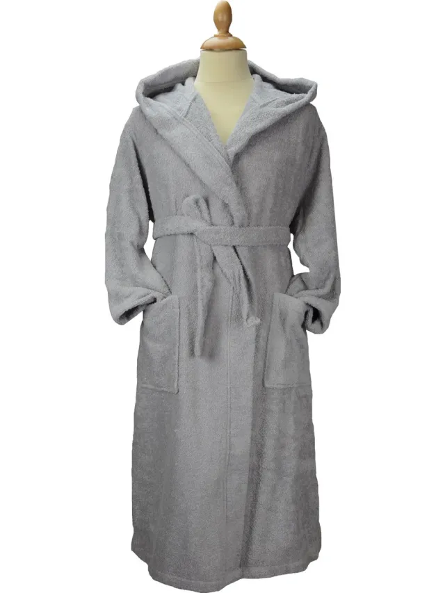 ARTG Robezz - Biologische Katoen - Badjas Capuchon - Grey - (2XL)