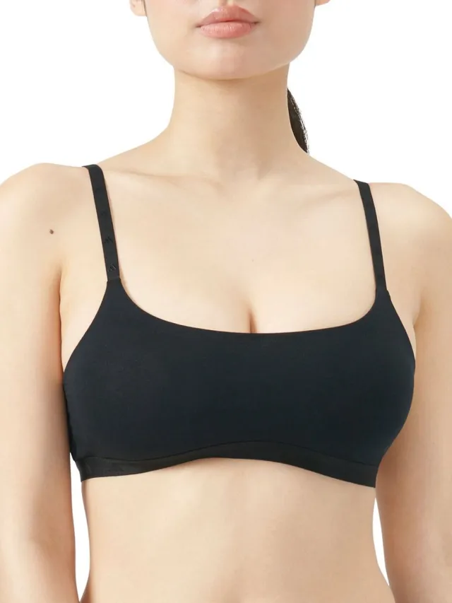 Adidas Sportswear SCOOP BRALETTE - Sport Active Essentials Cotton – Damen Onderbroek - zwart