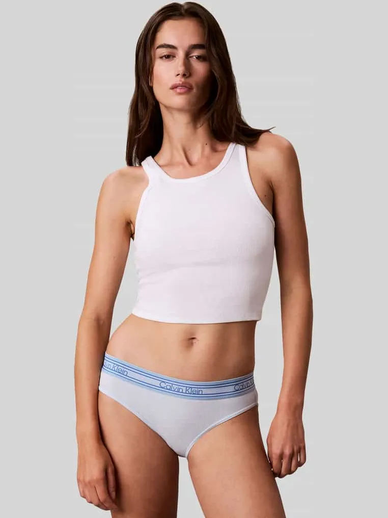 Calvin Klein Slip van mix van katoen en modal model 'RETRO' Lichtblauw