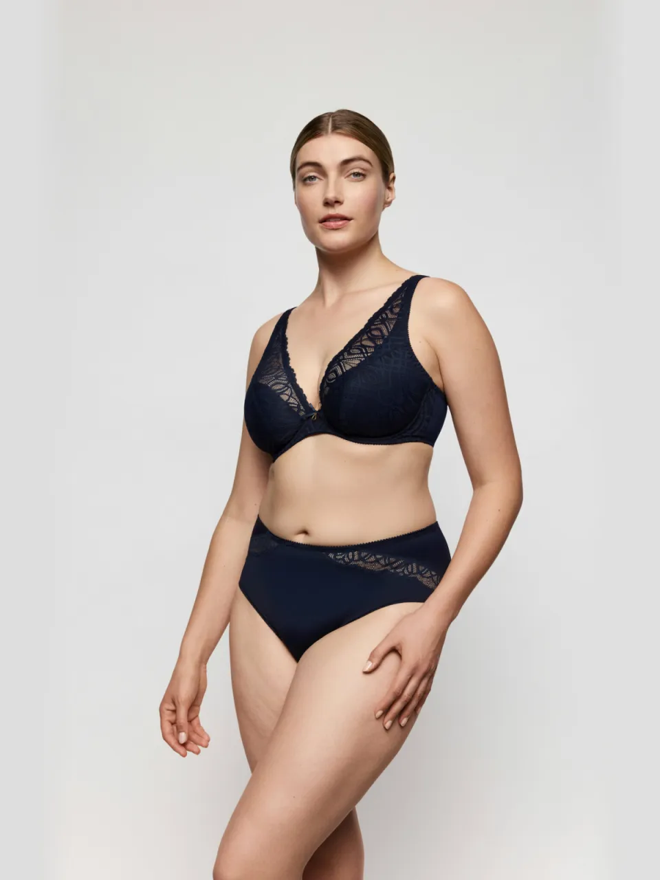 PrimaDonna Salerno voorgevormde plunge beugel-bh donkerblauw