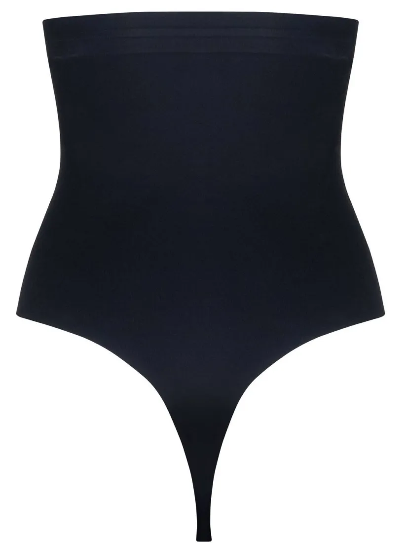 MAGIC Bodyfashion seamless high waist sterk corrigerende string Maxi Sexy Hi-Thong zwart, foto 3