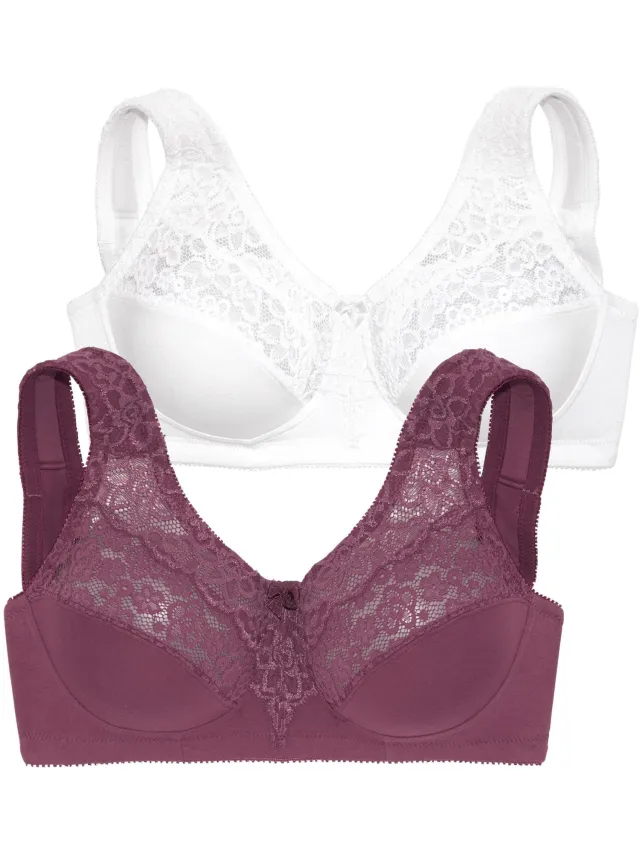 Steunbeha bordeaux+wit