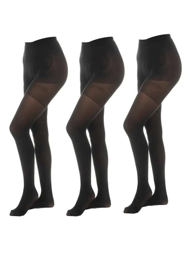 Jolie Folie Set-3 push-up slips 50 denier MICRO vrouw zwart, foto 2