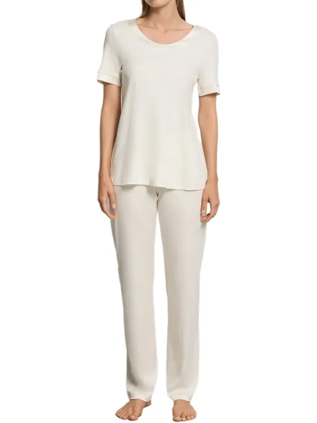 Hanro Dames pyjama Anilla misty white