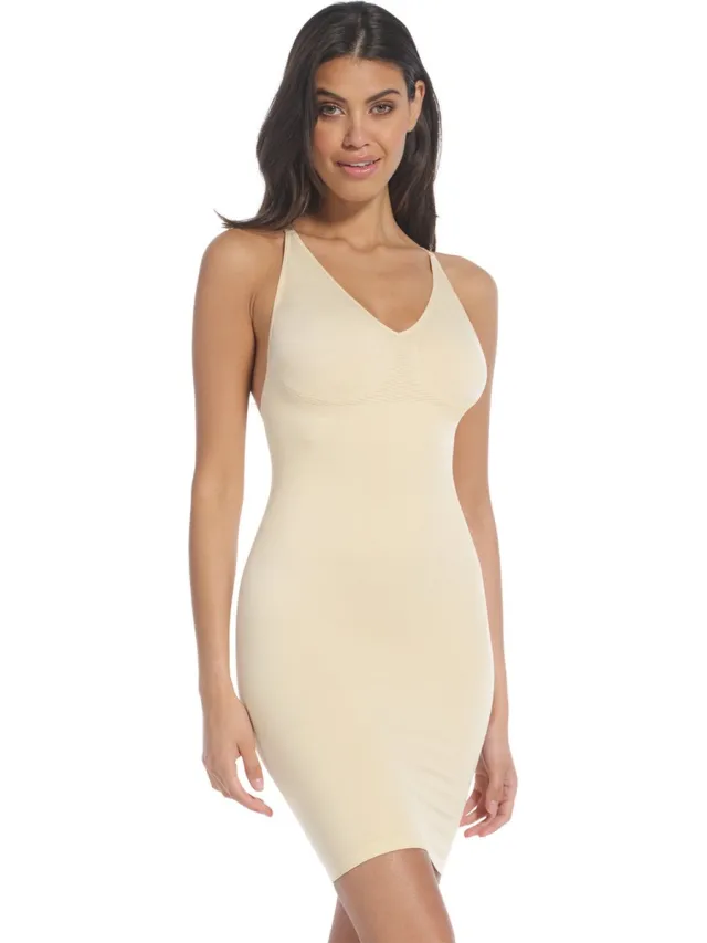 Magic Bodyfashion Low Black/ Low Front Dress Dames Corrigerend ondergoed - Latte Beige