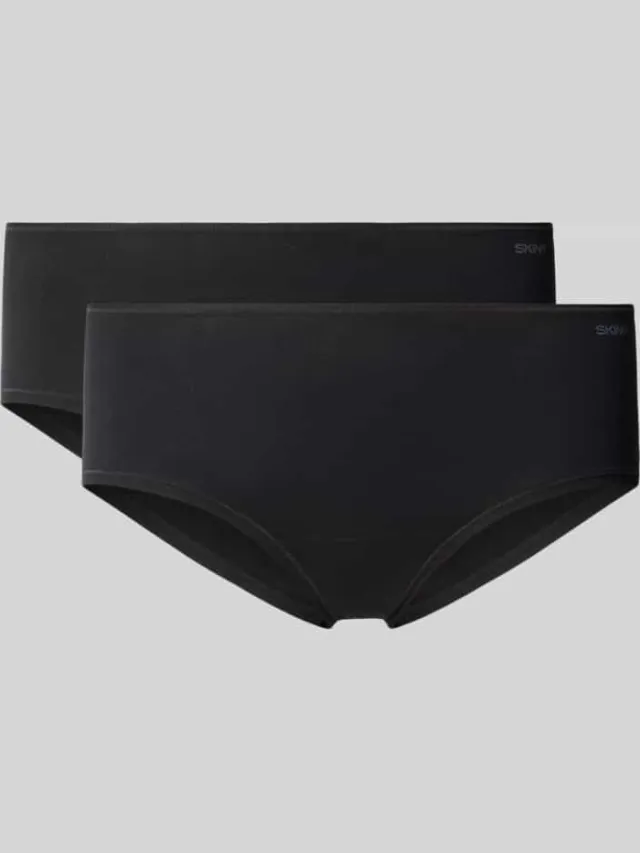 SKINY Slip met logo en elastische band Zwart