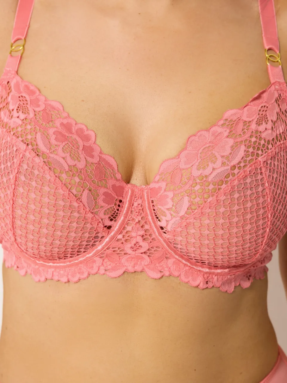 Yours Visnet Kanten Bh Met Beugel roze, foto 5