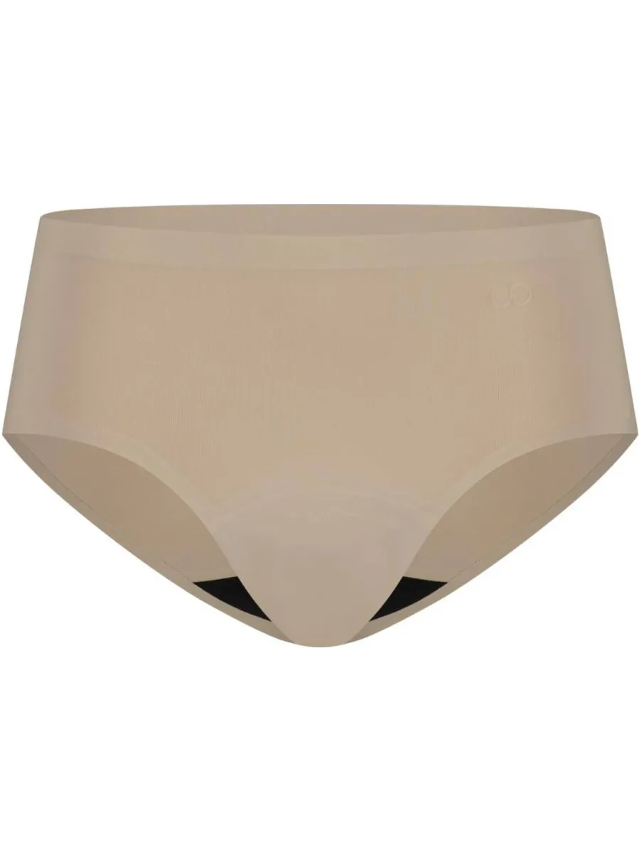 Moodies Undies medium/sterk absorberende seamless menstruatieslip beige, foto 2