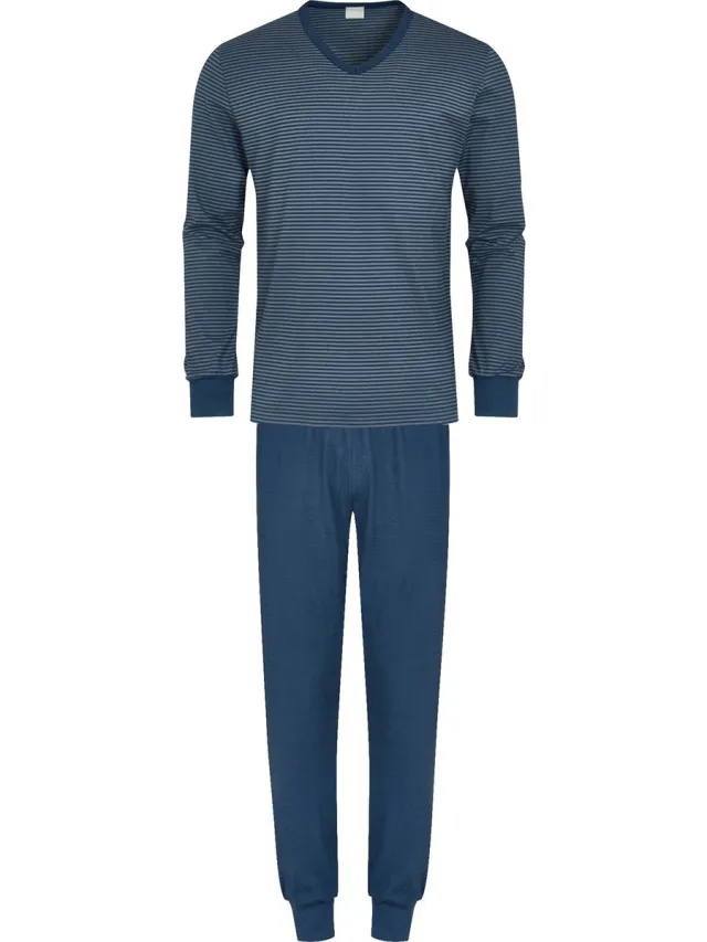 Mey Tweedelige Pyjama Cardwell Heren 34027 664 neptune 58 Meerkleurig