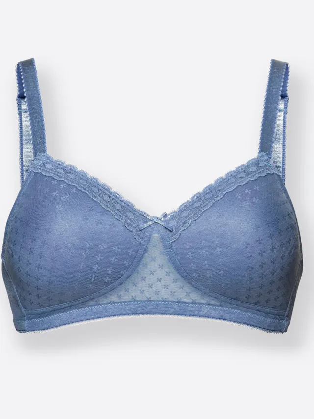 Beha zonder beugel lichtgeel blauw, foto 2