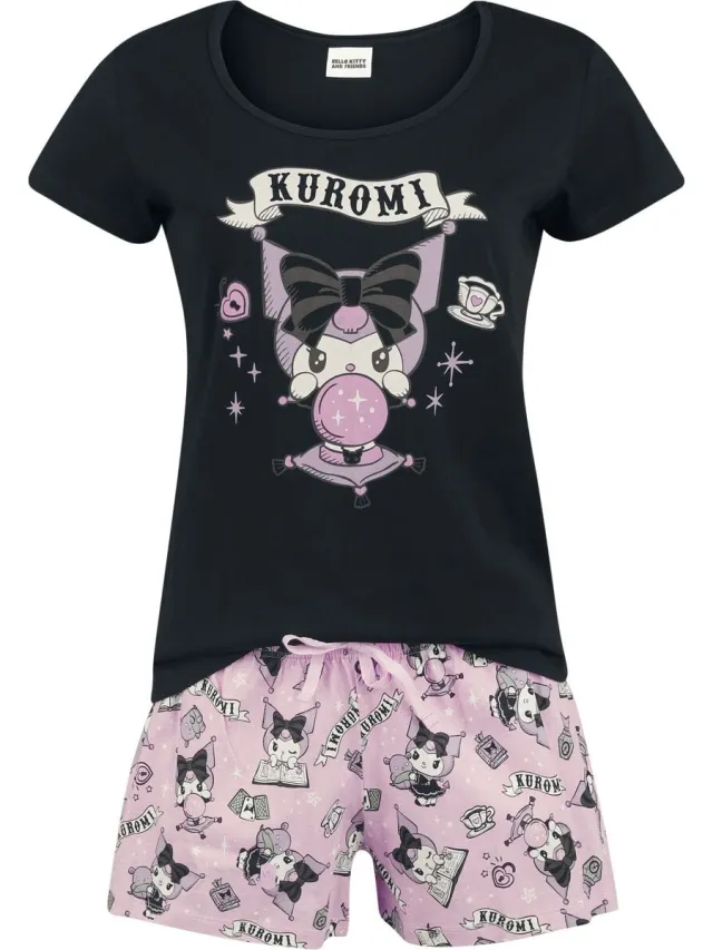 Hello Kitty Hello Kitty and Friends - Kuromi - Crystal Ball Pyjama meerkleurig Katoen multicolor