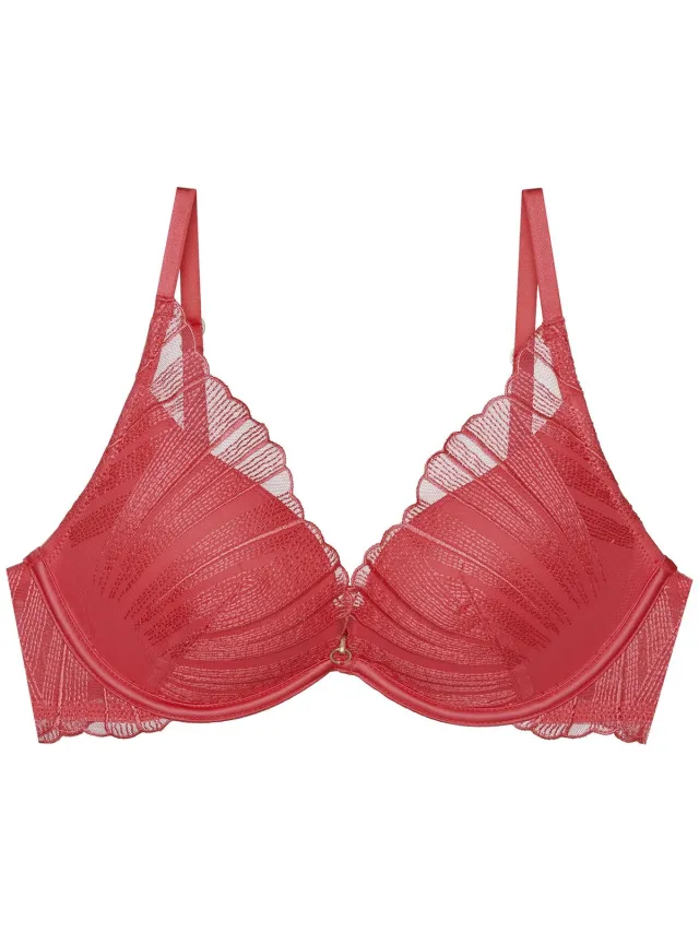 ESOTIQ Bossa - Push-upbeha - Intensief roze - Gouden accenten