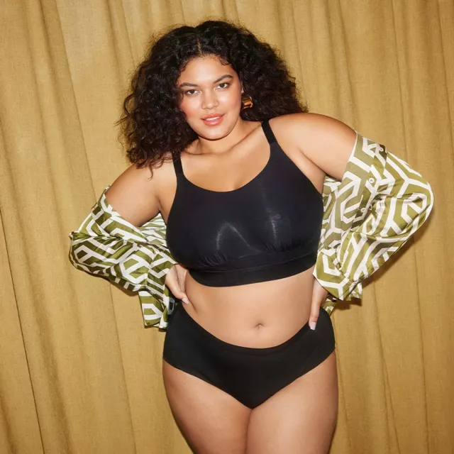 Elomi Downtime Grote Maten Bralette - Zwart - 100I/J