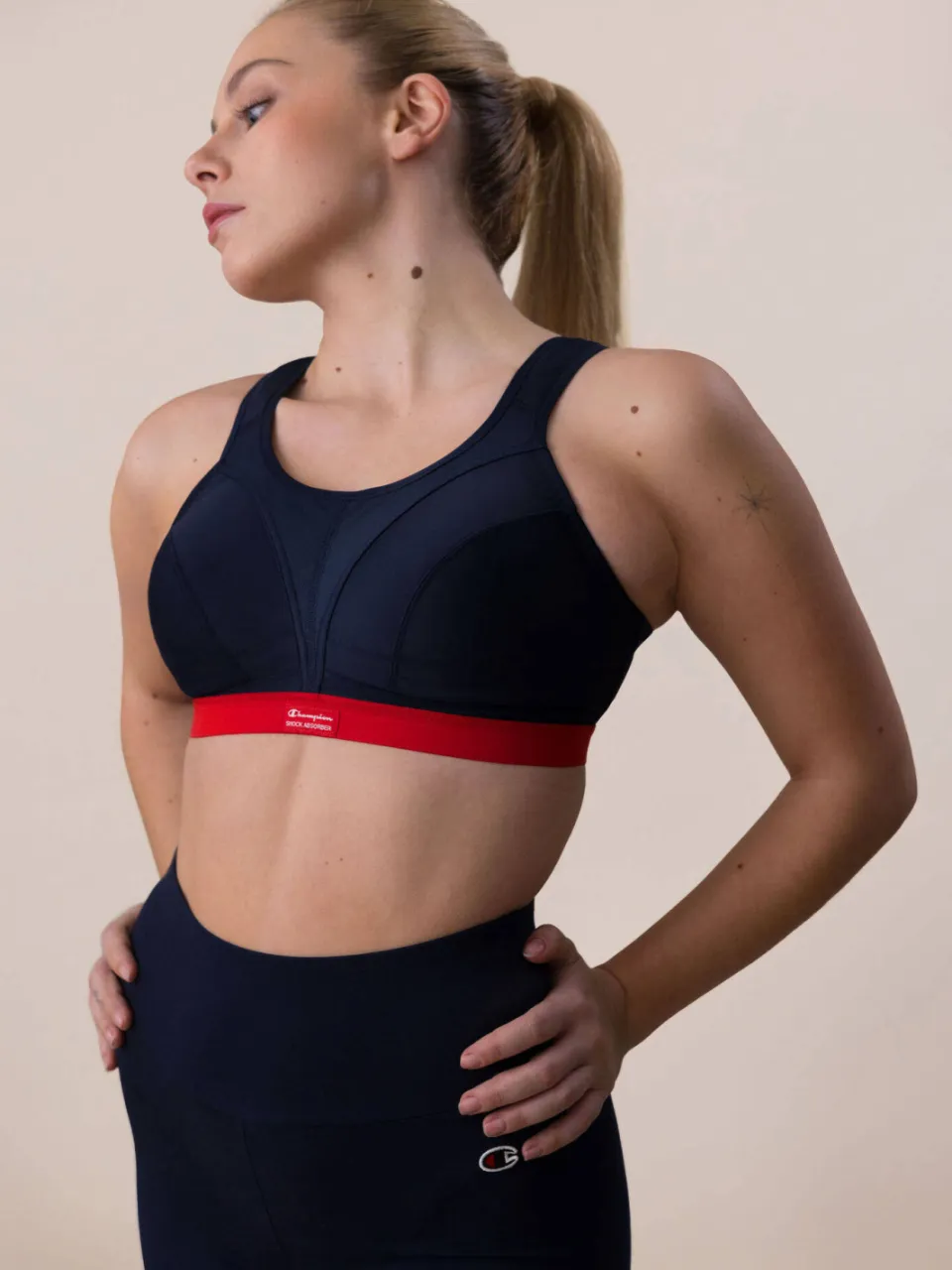 Shock Absorber level 4 sportbh Active D+ Classic donkerblauw, foto 7