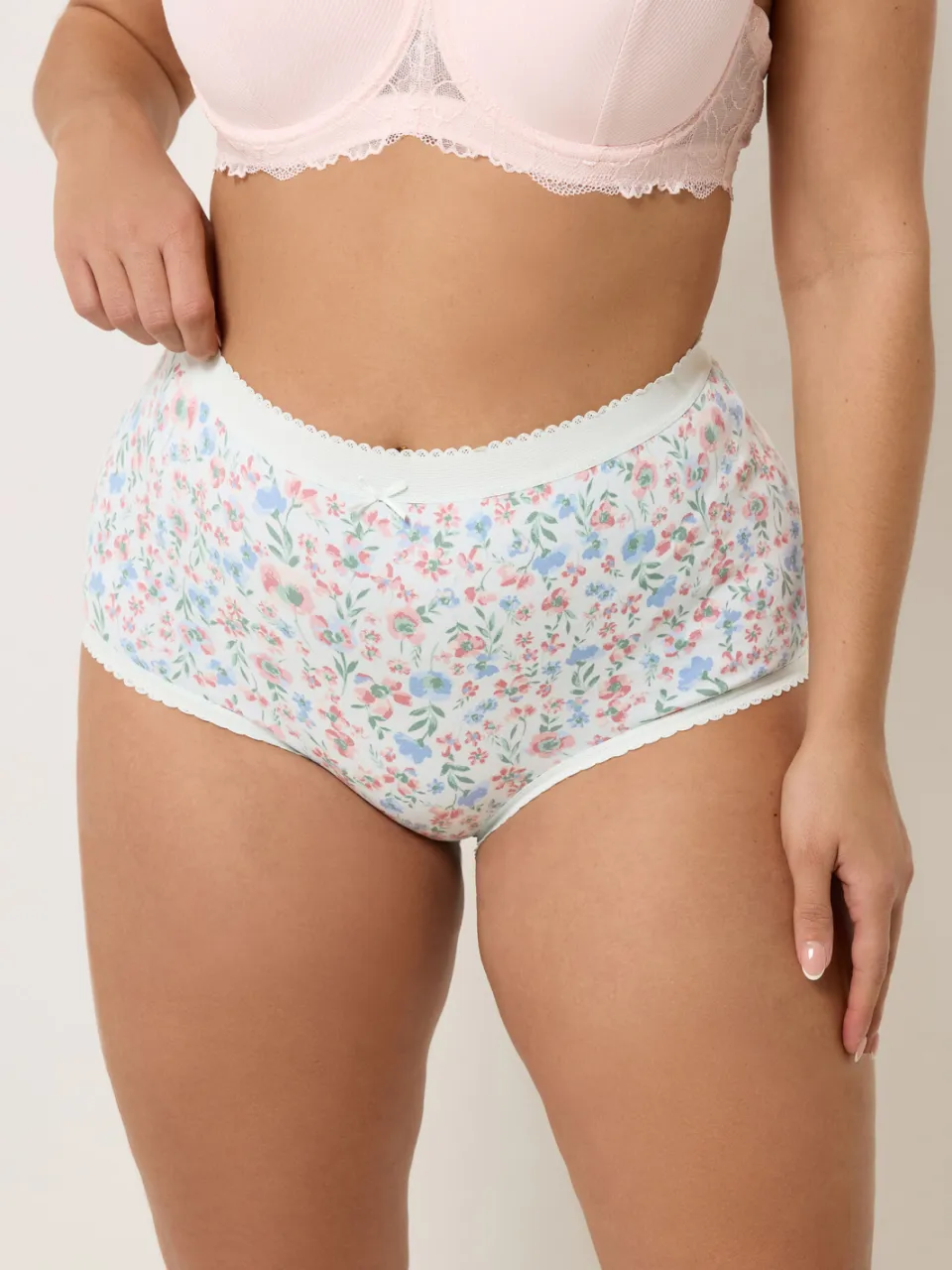 Yours 5Pack Roze Bloemenprint Maxislips-44, foto 2