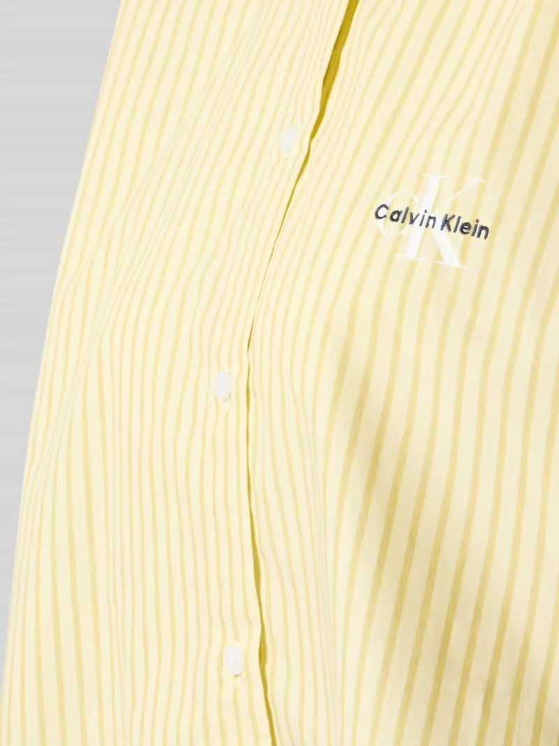 Calvin Klein regular fit pyjamabovendeel van puur katoen lichtgeel, foto 3