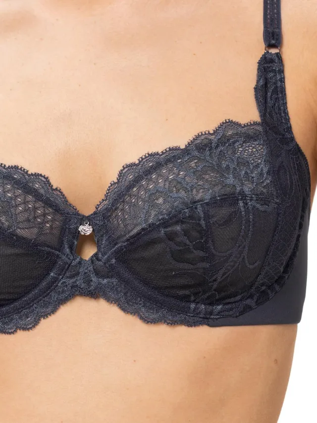 Triumph Bügel-BH Wild Peony Florale blaugrau