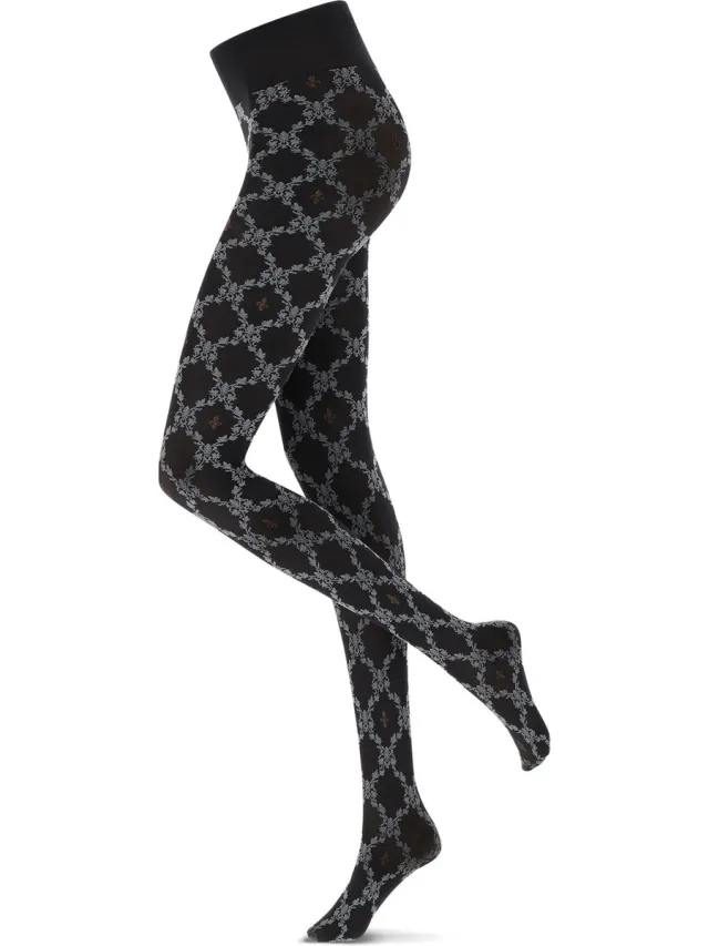 Oroblu I Love Italy 60 Panty - Fantasieprint Firenze Zwart