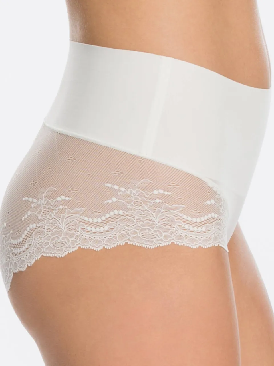 Spanx SPANXsupersmooth™ Undie-tectable licht corrigerende Lace Hi-Hipster gebroken wit, foto 3