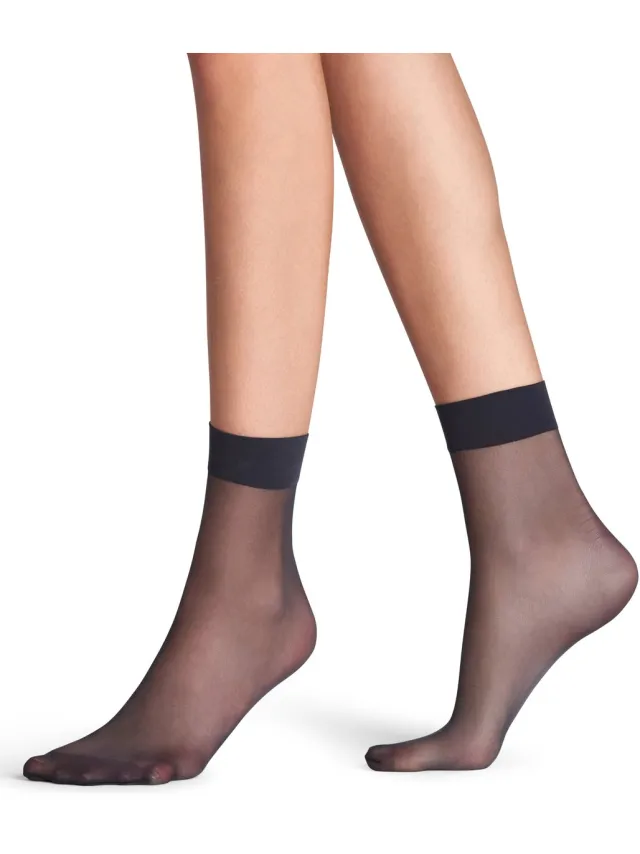 Falke Seidenglatt eenkleurig materiaal transparant 15 DEN sokken dames grijs-42 grijs 3146