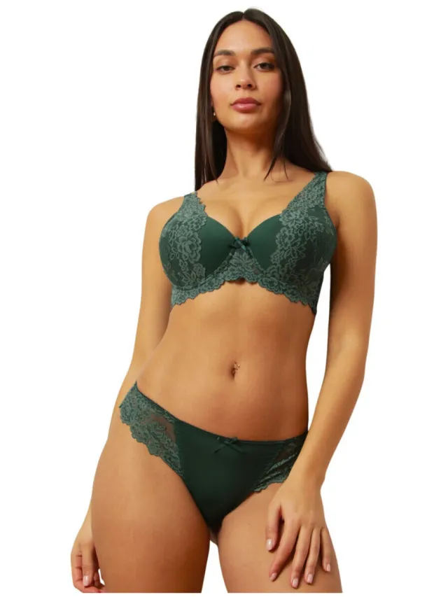 La Modeuse gewatteerde bh groen
