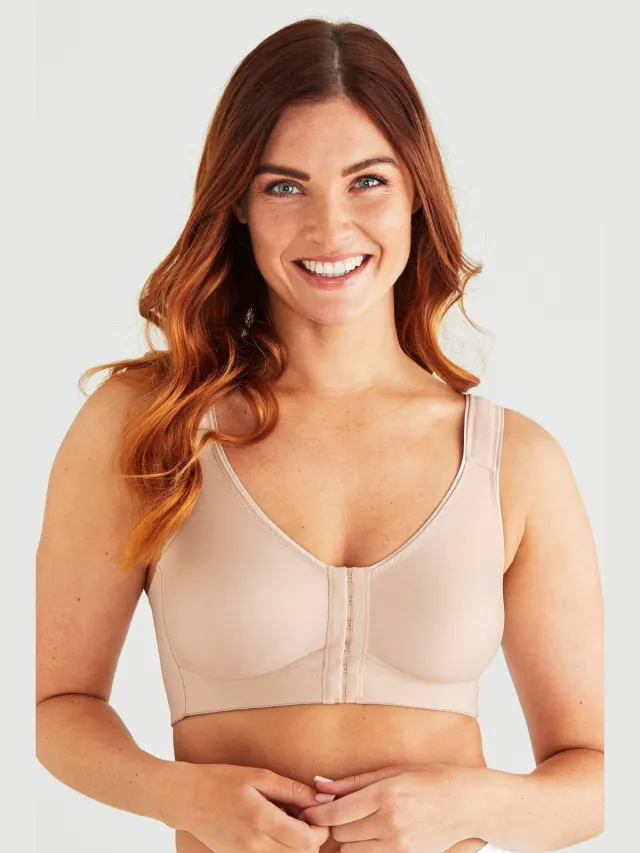 Swegmark level 3 sportbh Clean Curves met voorsluiting beige