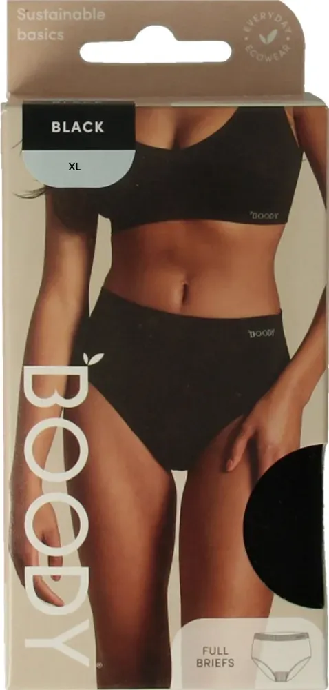 Boody Full Brief Taille Slip Zwart