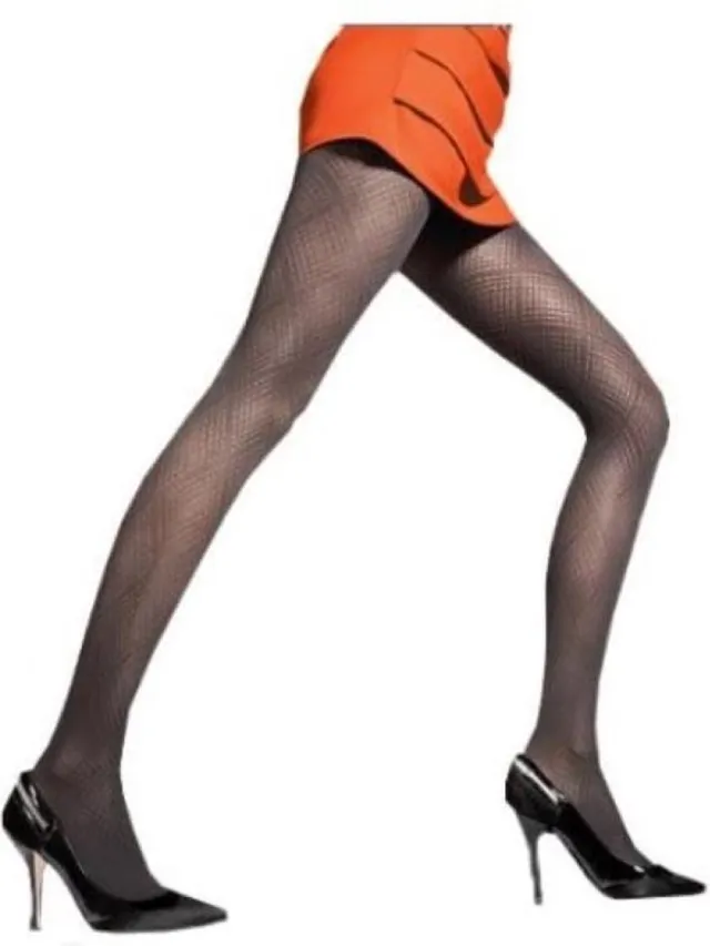 Aristoc Panty - Fashion - Diamond - Check - Zwart