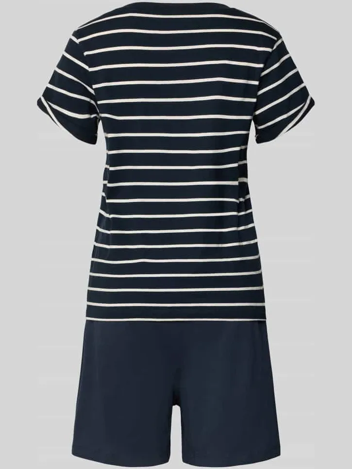 Marc O'Polo regular fit pyjamaset van puur katoen donkerblauw, foto 3