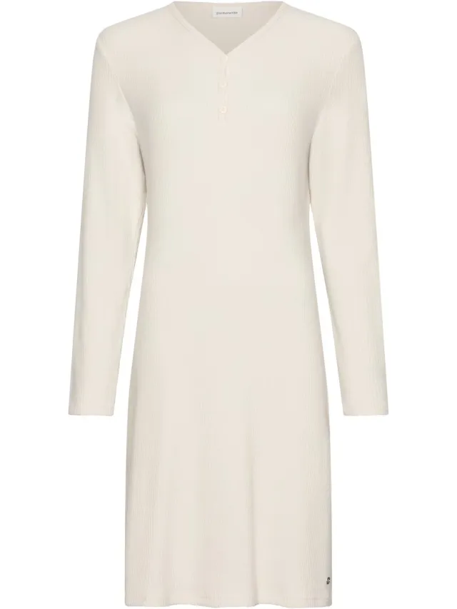 Pastunette Nachthemd - Alpine Creme - Viscose Rib - Ecru
