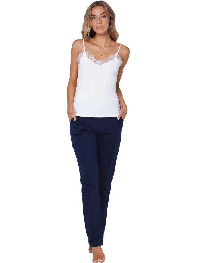 Pastunette pyjamabroek donkerblauw