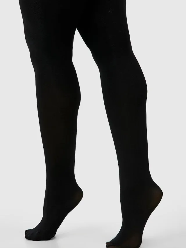 boohoo Dames Plus Shaper Zwarte 100 Denier Panty's, foto 2