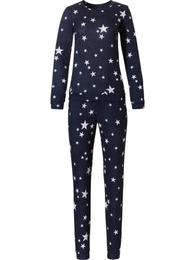 Rebelle dames pyjama - Sterren - marine Marine, sterren