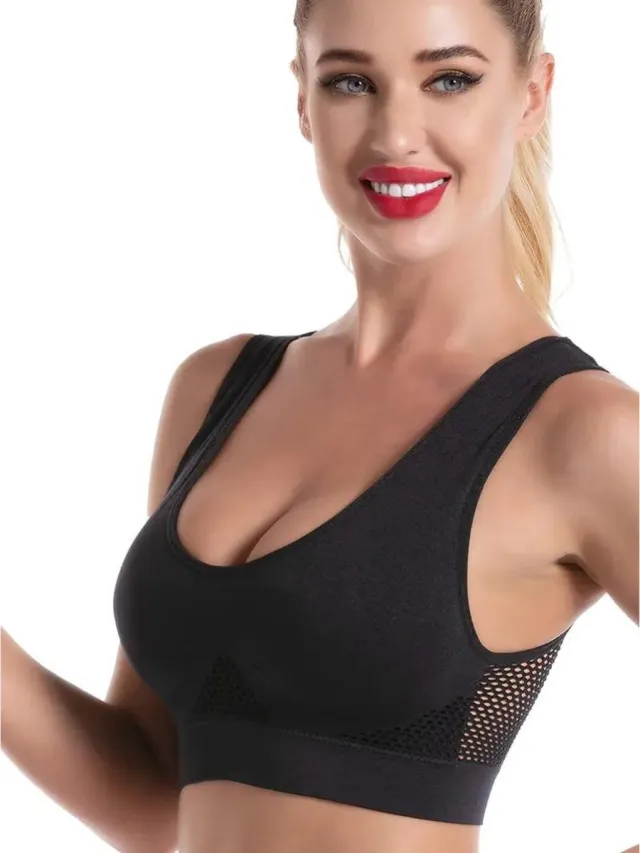 Nivard BH Zonder Beugel - Zonder Bandjes - Push-up Bh's - Comfort Beha - Gemengd - Zwart