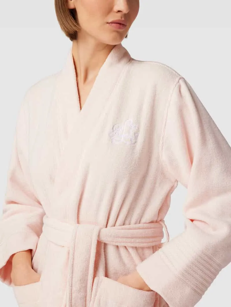 Lauren Ralph Lauren Badjas van katoen lichtroze, foto 3