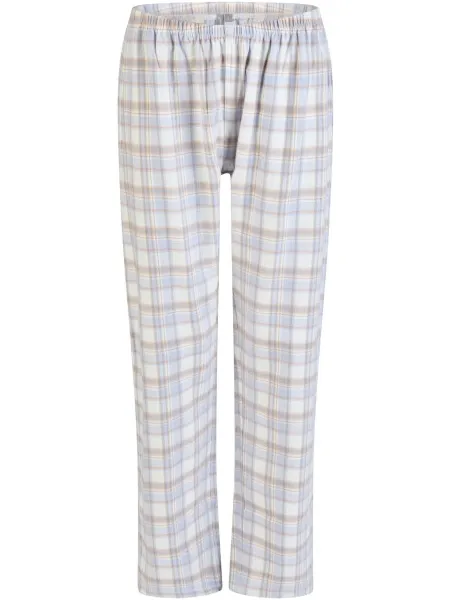 By Louise Dames pyjamabroek flanel geruit blauw/wit Veelkleurig