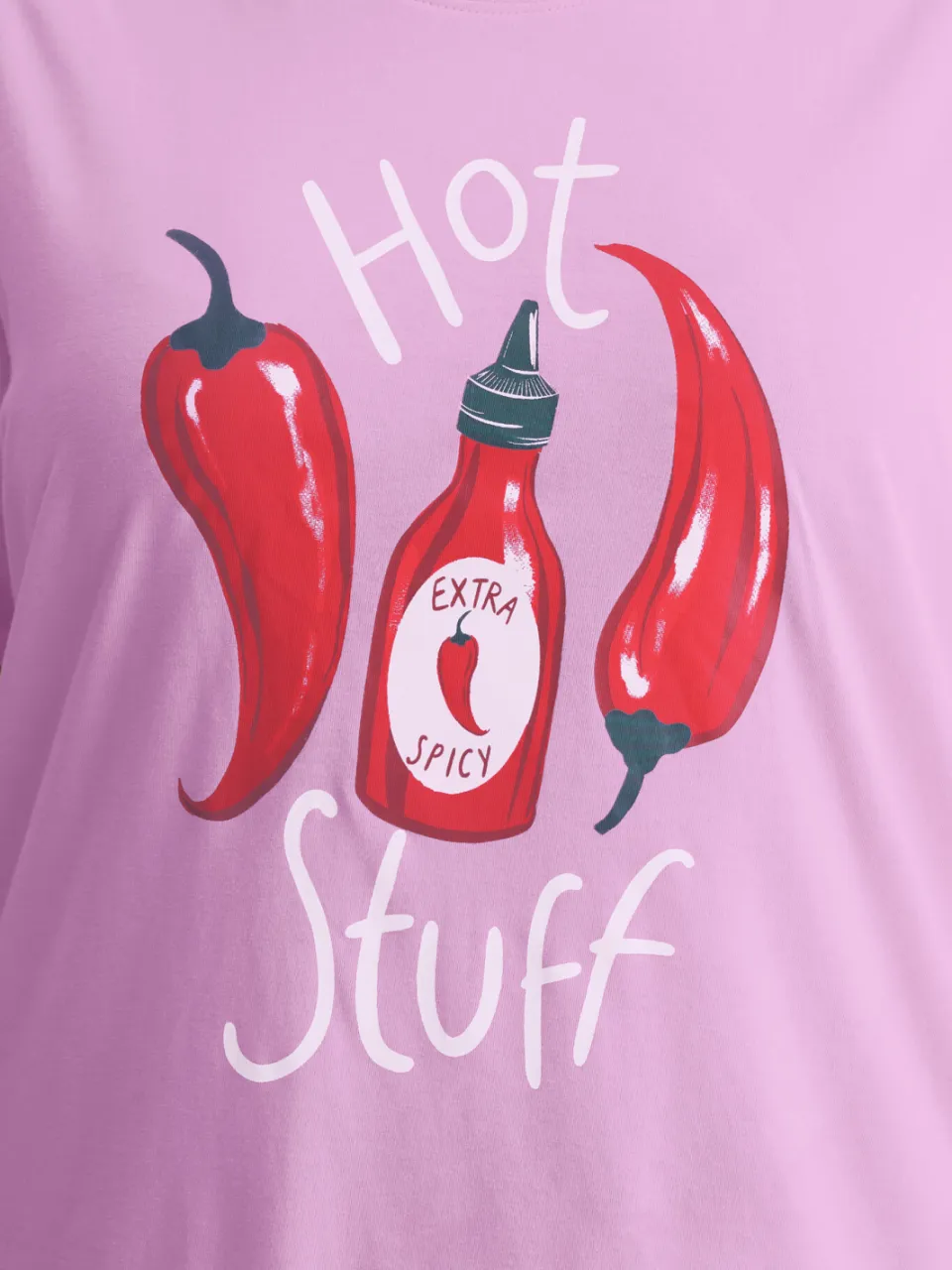 Yours Roze Hot Stuff Wijde Gestreepte Pyjama Set-44, foto 5